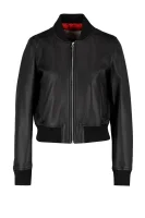 skórzana jakna | regular fit Calvin Klein 	črna	